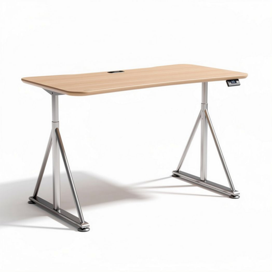 Scrivania in legno con struttura in metallo 120 x 60 x 75cm